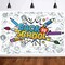 7x5ft Back to School Classroom Backdrop, Cartoon First Day of School Photography Background, Teacher Kids Party Decorations, Welcome Classroom Decor Photo Booth Props
